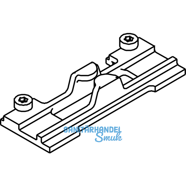 EKU DIVIDO 80 Zwischenstopper, 90 x 33 mm, Kunststoff grau