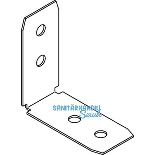Befestigungswinkel Aktor ohne Befestigungsschraube, Aluminium natur