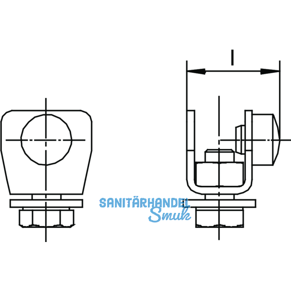 Schienenstopper HELM 100 P, Stahl gelb passiviert