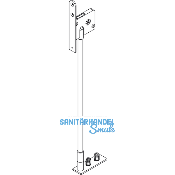 Stangenschloss HAWA DM 42,5 mm, Stahl verzinkt