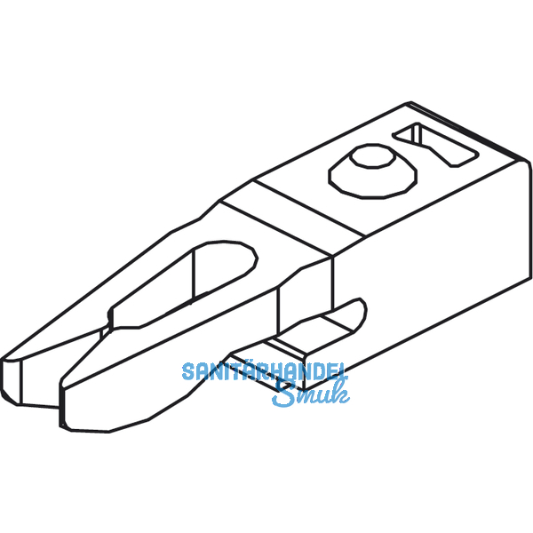 EKU CLIPO 10/15 Stopper mit Rckhaltefeder, Kunststoff grau