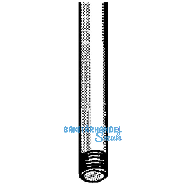 Treibriegelstange rund, 1300 mm,  10 mm, Gewinde M 10, Stahl verzinkt