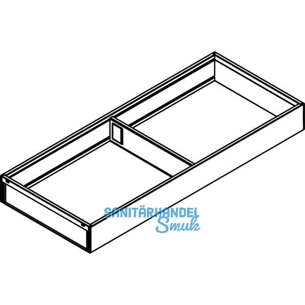 BLUM AMBIA-LINE Schubkastenrahmen breit, NL500mm, B200mm, Stahl Oriongrau