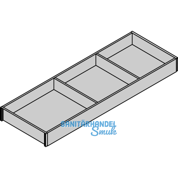 BLUM AMBIA-LINE Schubkastenrahmen breit, NL600mm, B200mm, Nebraska Eiche