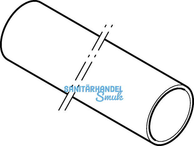 Geberit PE Rohr d=45 Lnge 1 m zu Wand