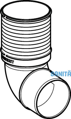 Geberit Abgangsbogen PP-MD d110 lang