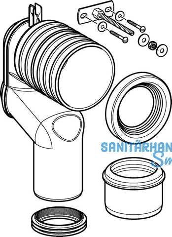 Geberit P-Anschlussgarnitur fr Stand-WC