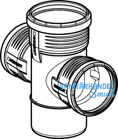 Geberit Abzw.2x PP-MD 87.5G d125/110/110