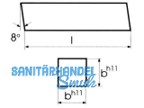 Drehlinge 4-Kant Form B 10X10X160 mm S 700