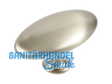 Mbelknopf 2338-64ZN27 oval 64mm Hhe = 35,0mm Edelstahleffekt