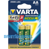 VARTA Batterie Professional Akku HR6/AA 1,2 V (2St)