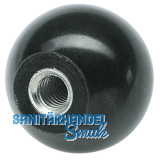 Kugelknopf aus Kunststoff Auen  20 mm mit Innengewinde M 5