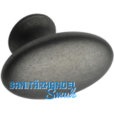 Mbelknopf OVAL SIMPLE B 30 mm, H 35 mm, Zinkdruckguss antik grau