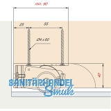 EKU DIVIDO 100 Bodenfhrung, 65 x 37 mm