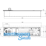 Bodentrschlieer GEZE TS 550 NV, EN 3-6 mit Feststellung 80-165