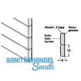 Standard Rollladenmatte, Breite 600 mm, Lnge 2400 mm, Holz/Aluminium
