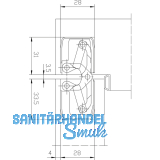 Trband TECTUS TE 340 3D FR, verdeckt, silberfrbig beschichtet