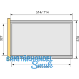 HETTICH SYSTEMA TOP 2000 Stahlschubkasten 392 mm,370 x 514 mm, Alu-Finish