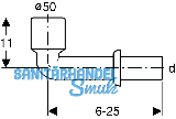 Geberit Anschlussbogen in PP d 50 fr